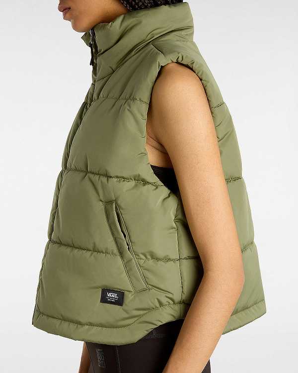 Green Women Vans MTE Foundry Vest Canada | VN1029457