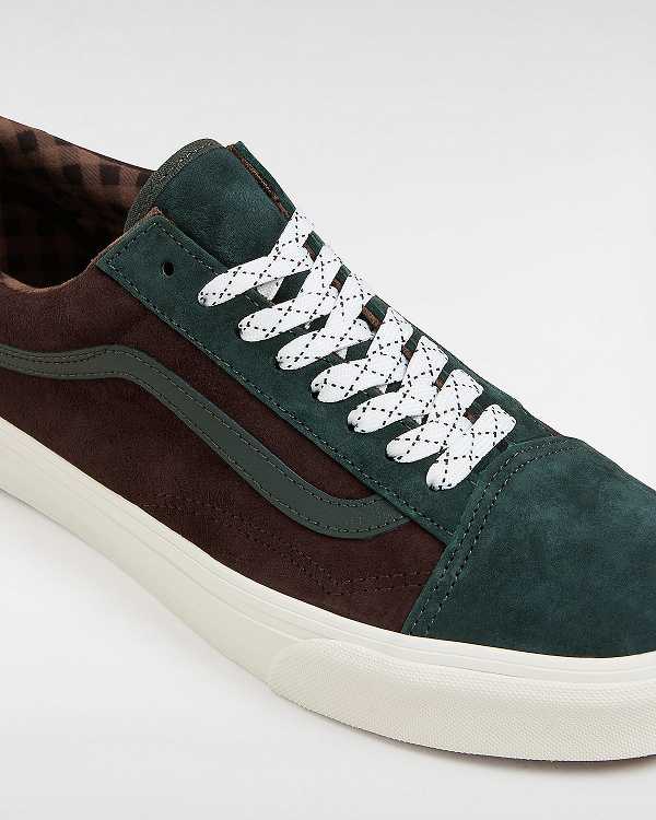 Green Women Vans Old Skool Pig Suede Sneakers Canada | VN1729546