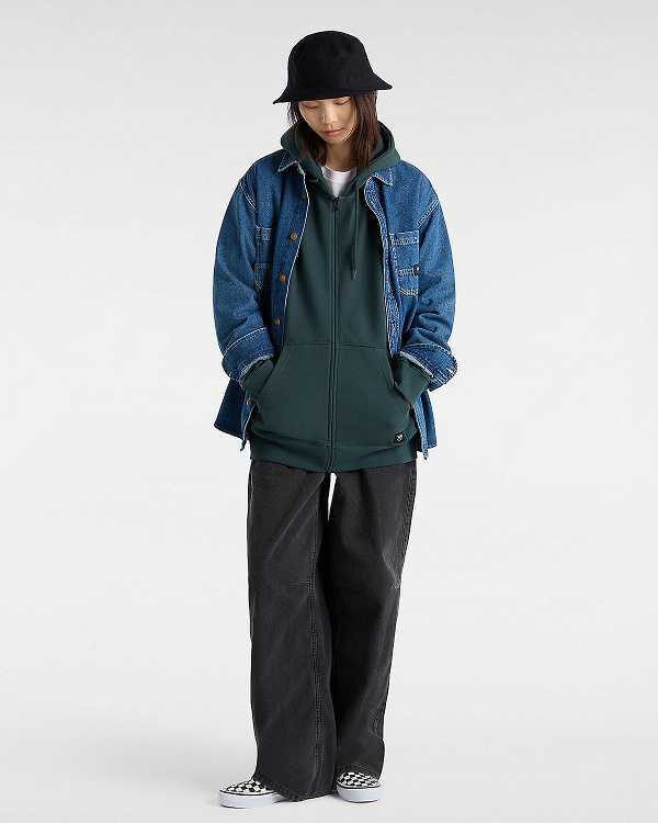 Green Women Vans Original Standards Loose Hoodie Canada | VN9023487