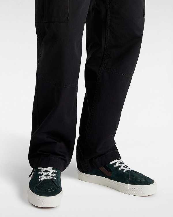 Green Women Vans Sk8-Hi Pig Suede Skate Shoes Canada | VN7240893