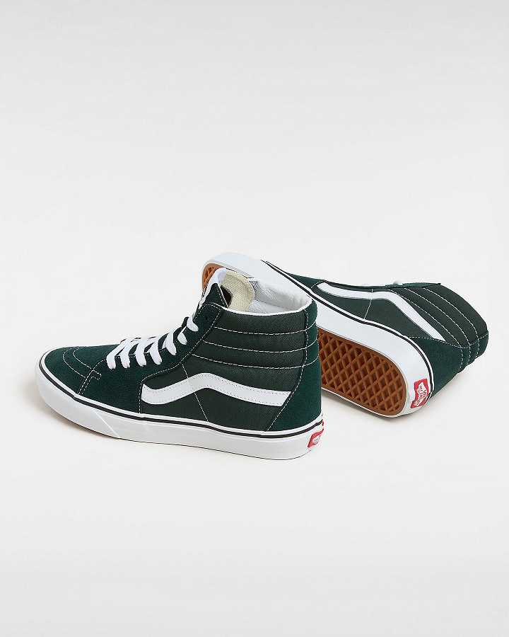 Green Women Vans Sk8-Hi Skate Shoes Canada | VN1736054