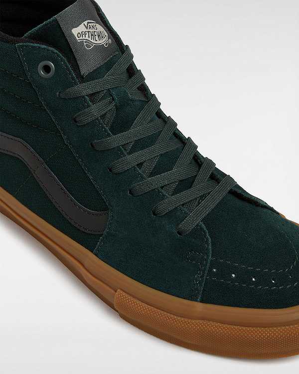 Green Women Vans Sk8-Hi Skate Shoes Canada | VN5203874