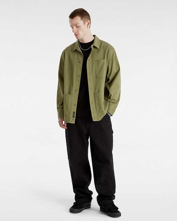 Green Women Vans Westfield Shacket Shirts Canada | VN6950237