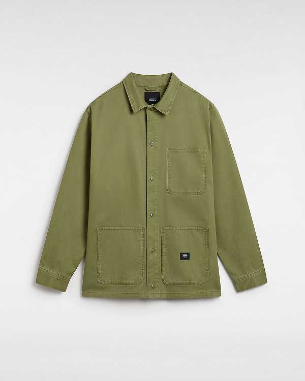 Green Women Vans Westfield Shacket Shirts Canada | VN6950237