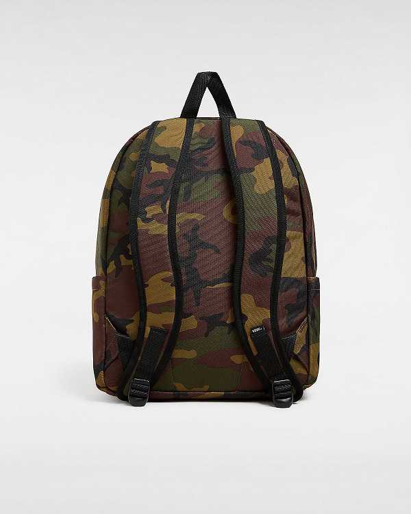 Green / Brown Unisex Vans Old Skool Backpacks Canada | VN3149250