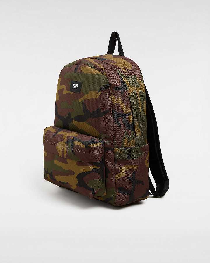 Green / Brown Unisex Vans Old Skool Backpacks Canada | VN3149250