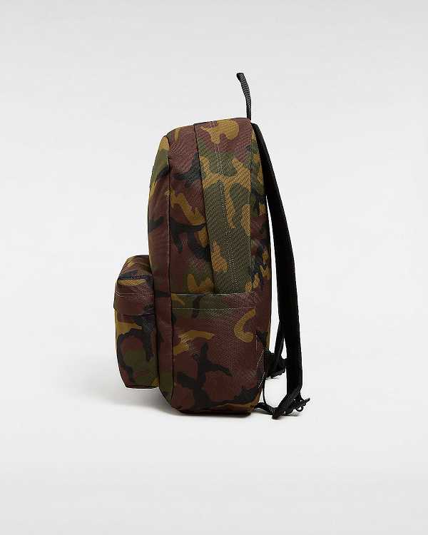 Green / Brown Unisex Vans Old Skool Backpacks Canada | VN3149250