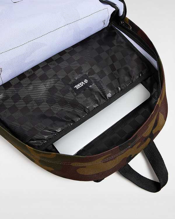 Green / Brown Unisex Vans Old Skool Backpacks Canada | VN3149250