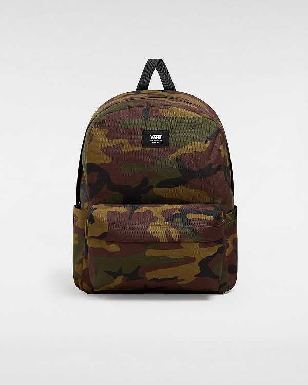 Green / Brown Unisex Vans Old Skool Backpacks Canada | VN3149250