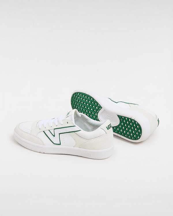 Green / White Men Vans Lowland ComfyCush Tennis Shoes Canada | VN9704125