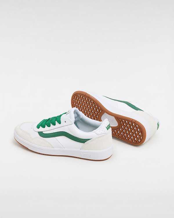 Green / White Women Vans Cruze Too ComfyCush Sneakers Canada | VN1748203
