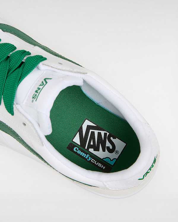 Green / White Women Vans Cruze Too ComfyCush Sneakers Canada | VN1748203