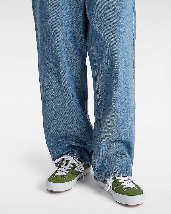 Green / White Women Vans Lizzie Low Skate Shoes Canada | VN5921638