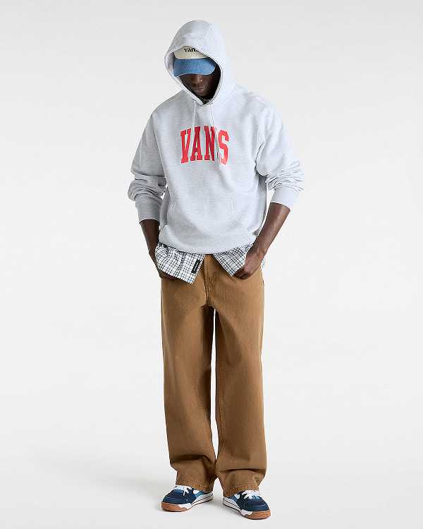 Grey Men Vans Arched Hoodie Canada | VN6793241