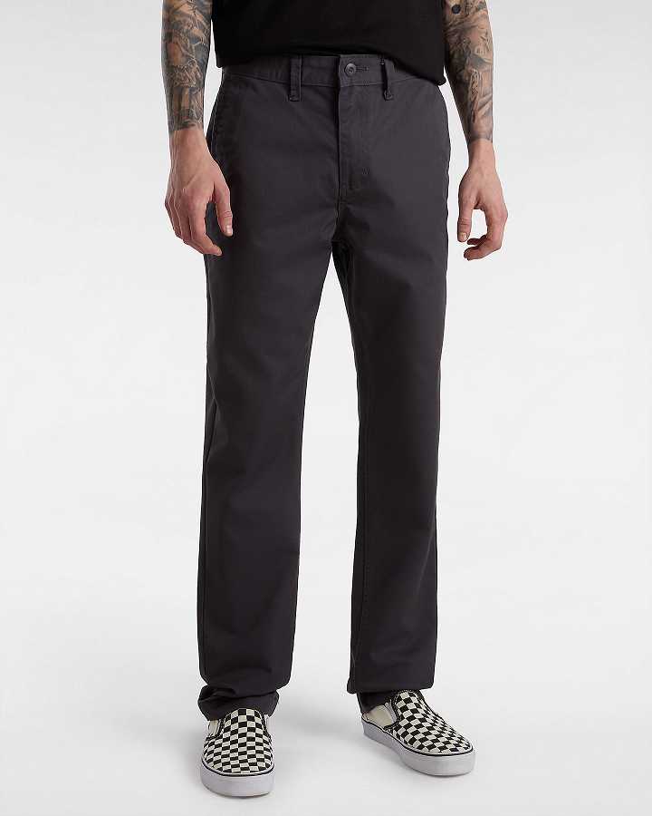Grey Men Vans Authentic Chino Slim Pants Canada | VN4978306