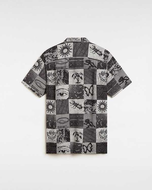 Grey Men Vans Camp Classic Collar Shirts Canada | VN9075123