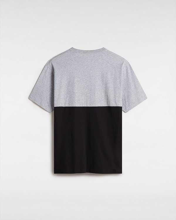 Grey Men Vans Colorblock T Shirts Canada | VN6389102