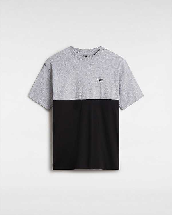 Grey Men Vans Colorblock T Shirts Canada | VN6389102