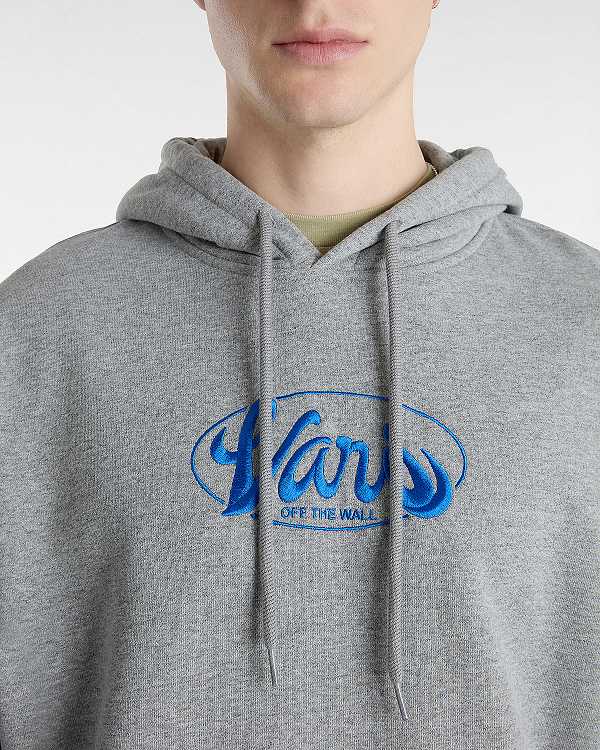 Grey Men Vans Global Line Loose Hoodie Canada | VN6971025