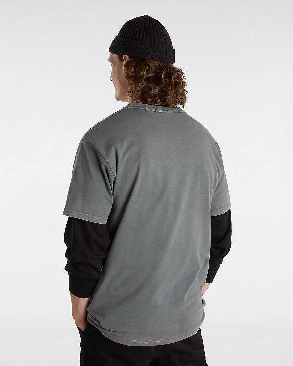Grey Men Vans Ignitions T Shirts Canada | VN7310854