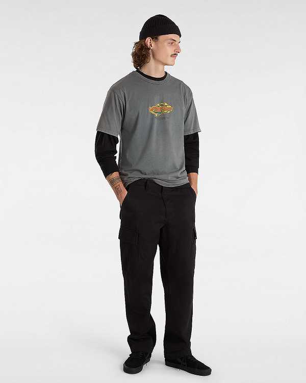 Grey Men Vans Ignitions T Shirts Canada | VN7310854