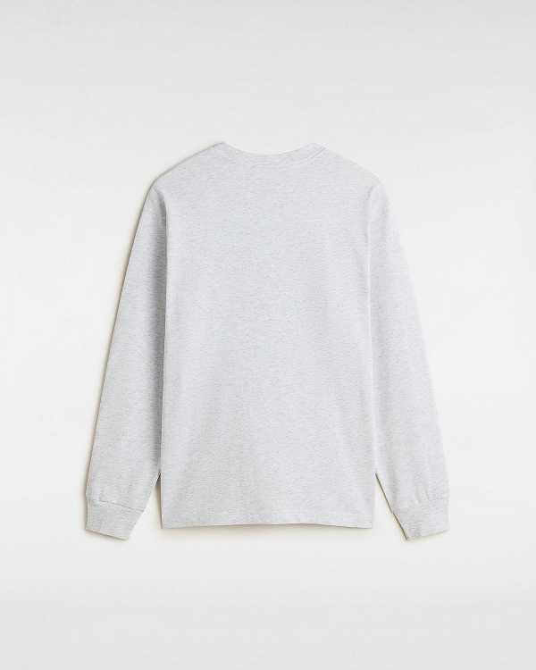 Grey Men Vans Left Chest Embroidered Logo T Shirts Canada | VN4527083