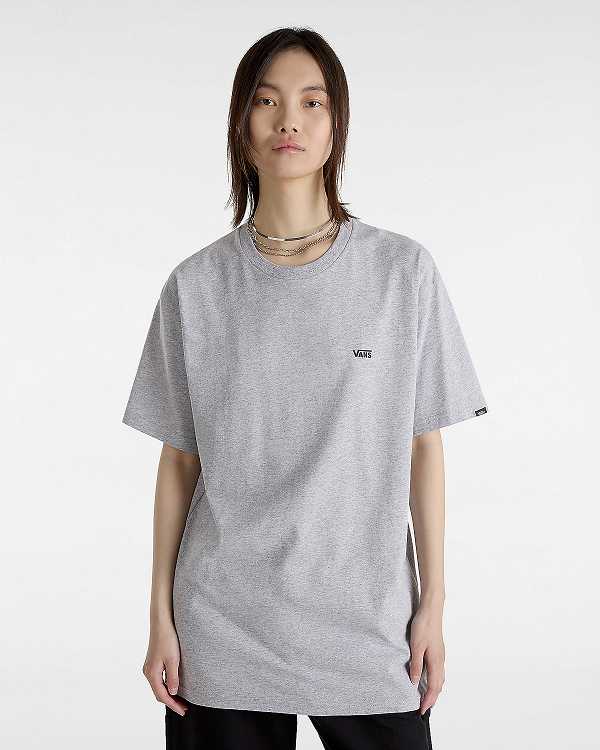 Grey Men Vans Left Chest Logo T Shirts Canada | VN4835107