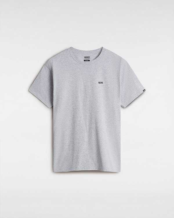 Grey Men Vans Left Chest Logo T Shirts Canada | VN4835107