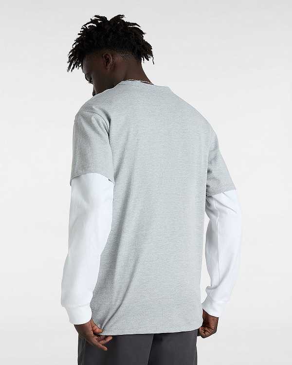 Grey Men Vans Off The Wall II T Shirts Canada | VN7201465