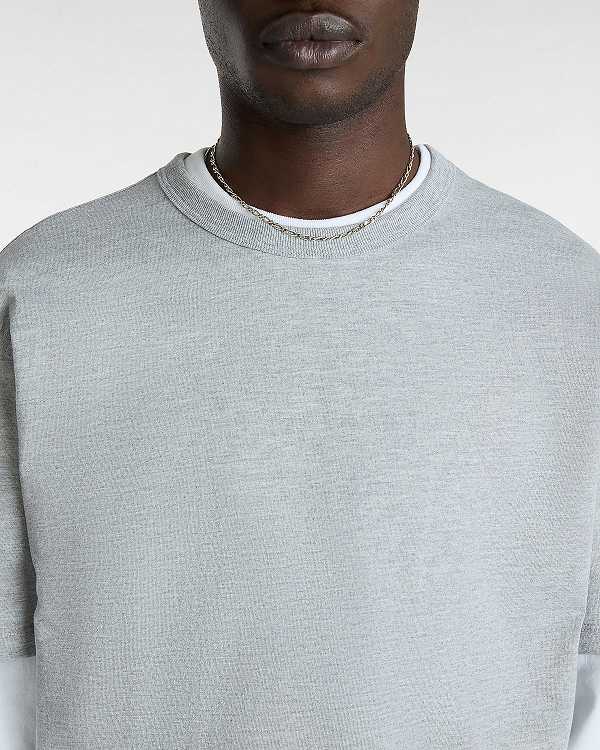 Grey Men Vans Off The Wall II T Shirts Canada | VN7201465