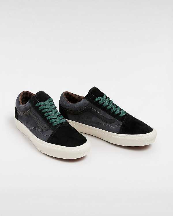 Grey Men Vans Old Skool Pig Suede Sneakers Canada | VN8201796