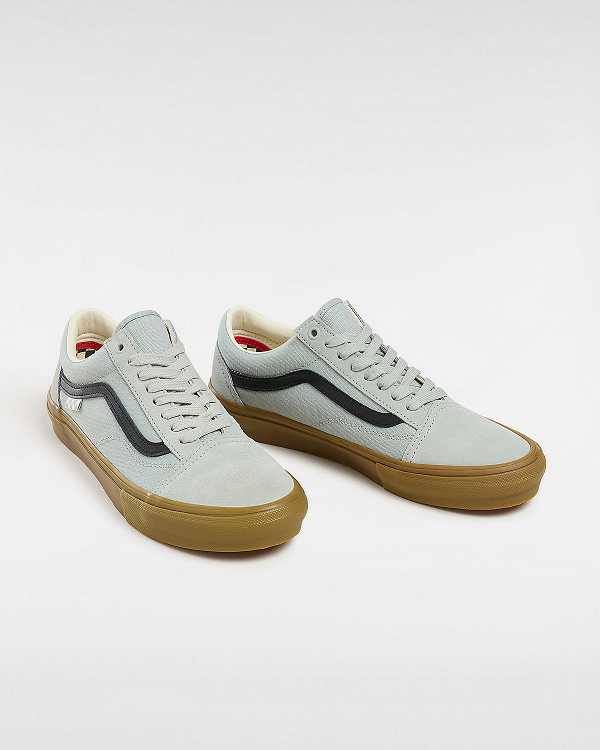 Grey Men Vans Old Skool Skate Shoes Canada | VN1546389