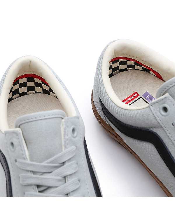 Grey Men Vans Old Skool Skate Shoes Canada | VN1546389