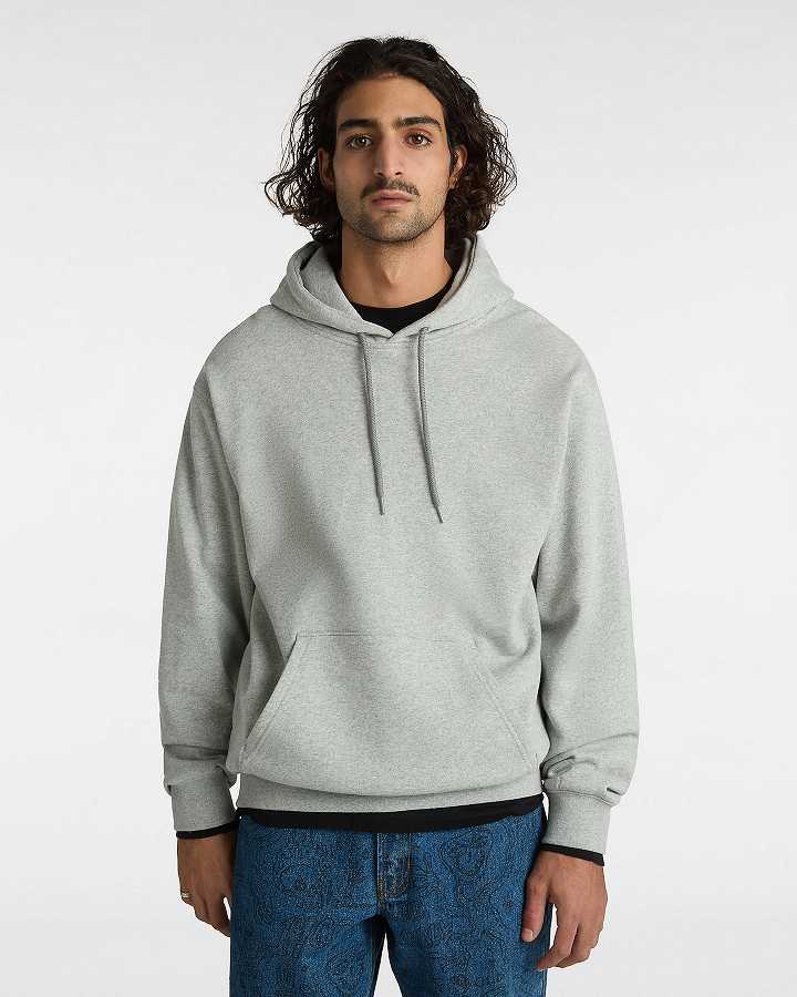 Grey Men Vans Original Standard Loose Hoodie Canada | VN9260183