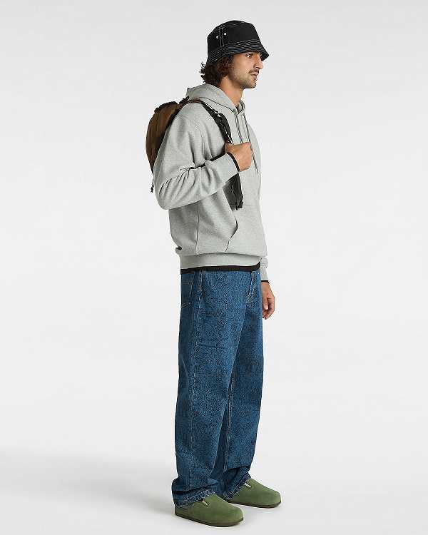 Grey Men Vans Original Standard Loose Hoodie Canada | VN9260183
