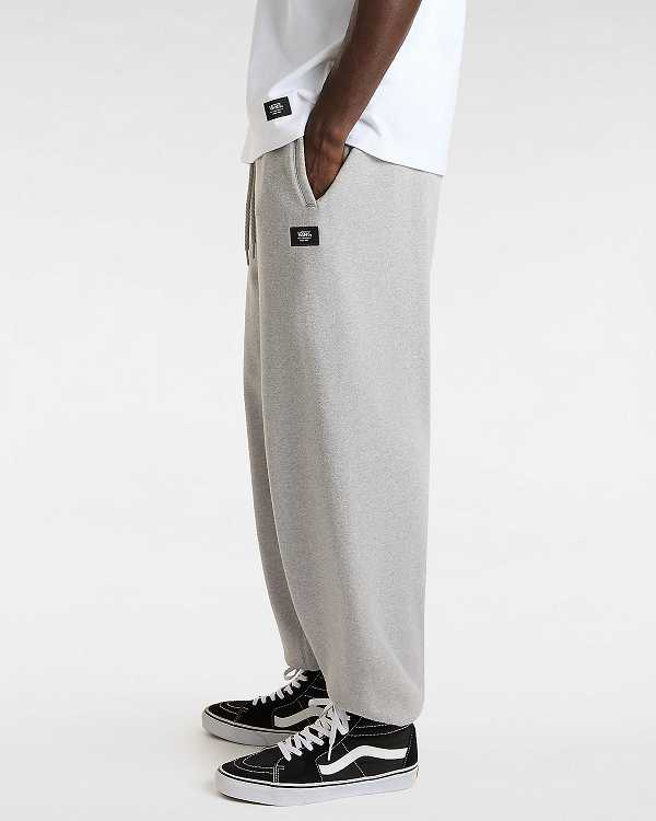 Grey Men Vans Original Standards Fleece Loose Pants Canada | VN1975204