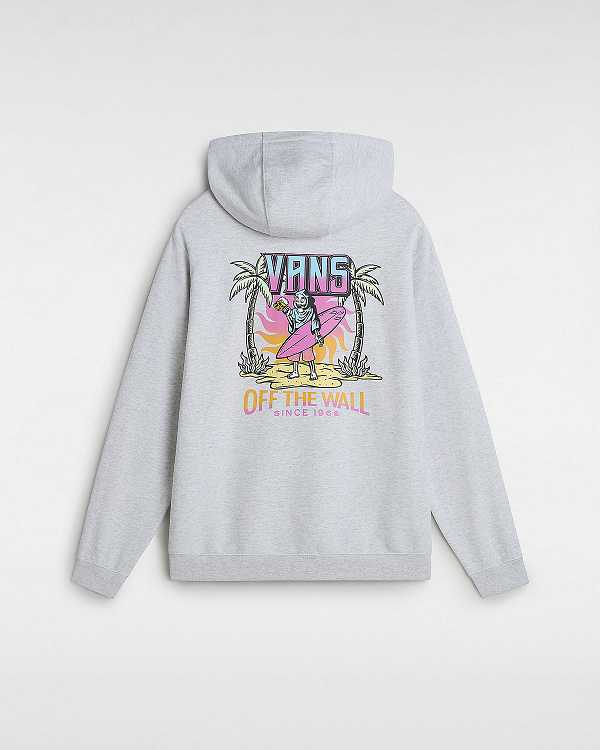 Grey Men Vans Palm Cheers Classic Hoodie Canada | VN7498316
