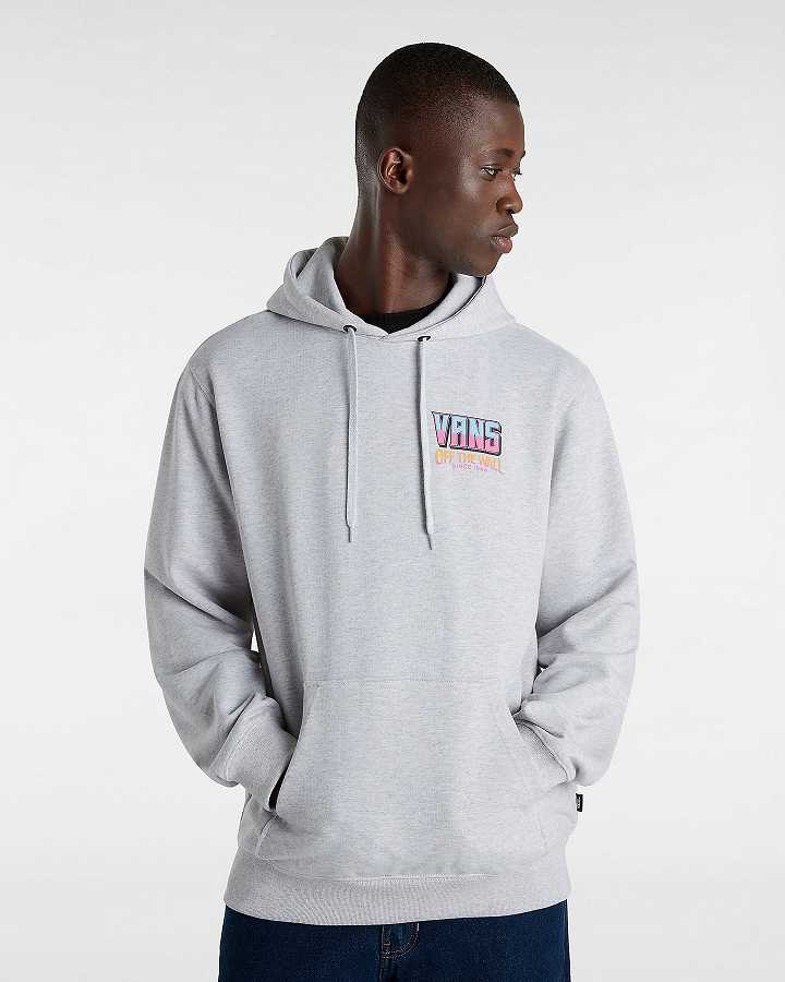 Grey Men Vans Palm Cheers Classic Hoodie Canada | VN7498316