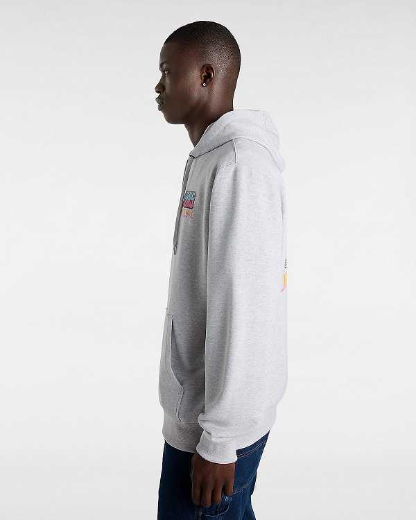 Grey Men Vans Palm Cheers Classic Hoodie Canada | VN7498316