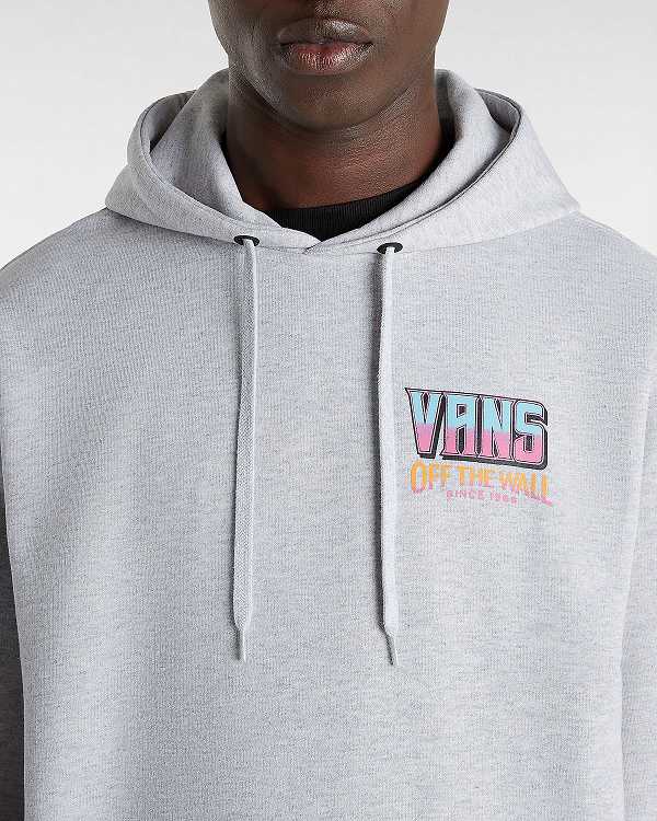 Grey Men Vans Palm Cheers Classic Hoodie Canada | VN7498316