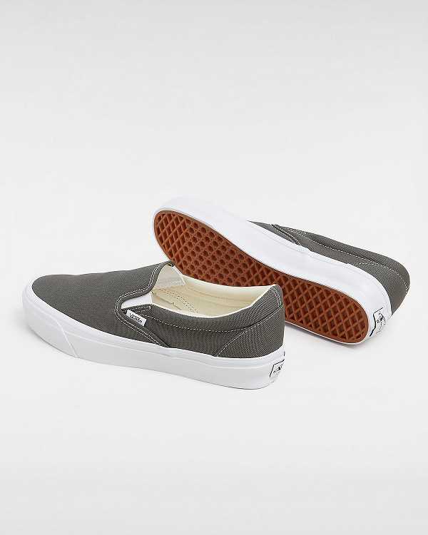 Grey Men Vans Premium 98 Slip On Shoes Canada | VN2567349