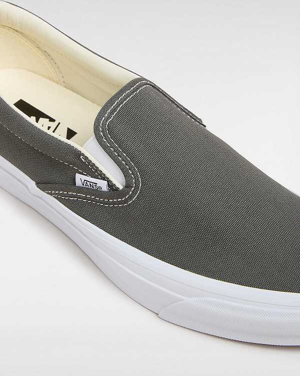 Grey Men Vans Premium 98 Slip On Shoes Canada | VN2567349