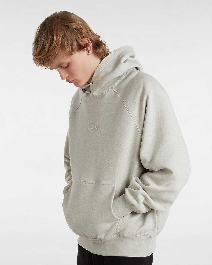 Grey Men Vans Premium Logo Hoodie Canada | VN9763028
