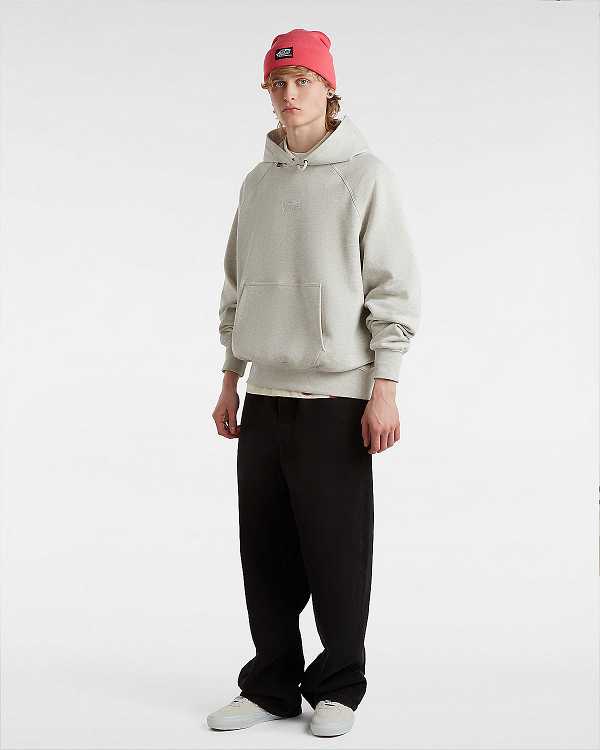 Grey Men Vans Premium Logo Hoodie Canada | VN9763028