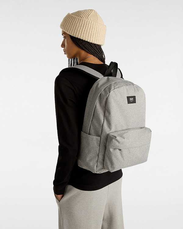 Grey Unisex Vans Old Skool Backpacks Canada | VN5614270