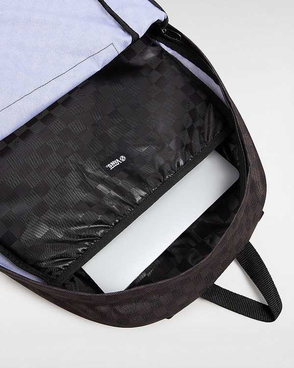 Grey Unisex Vans Old Skool Check Backpacks Canada | VN8763451