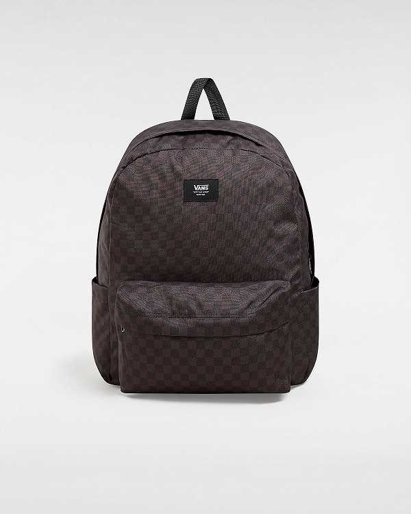 Grey Unisex Vans Old Skool Check Backpacks Canada | VN8763451