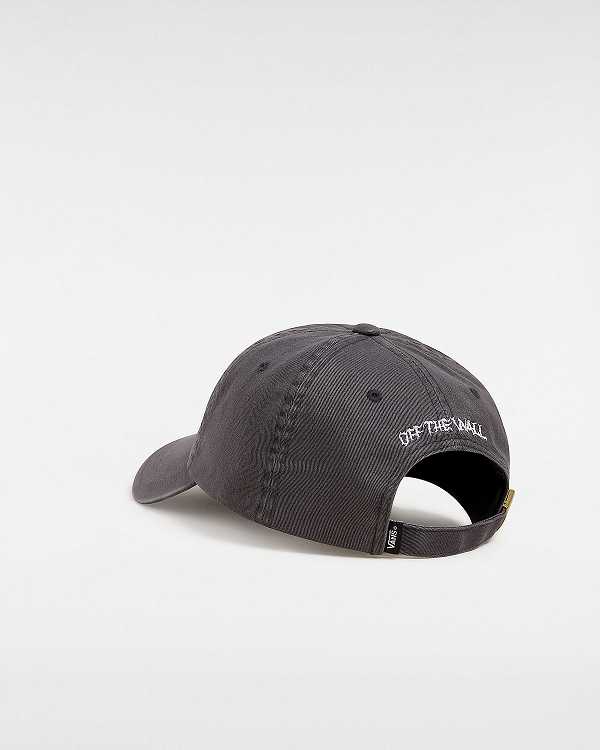 Grey Unisex Vans Vinyl Touch Curved Bill Hats Canada | VN6287041