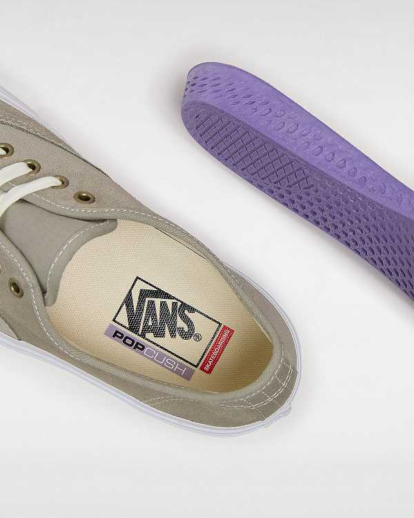 Grey Women Vans Authentic Wrapped Skate Shoes Canada | VN6791058