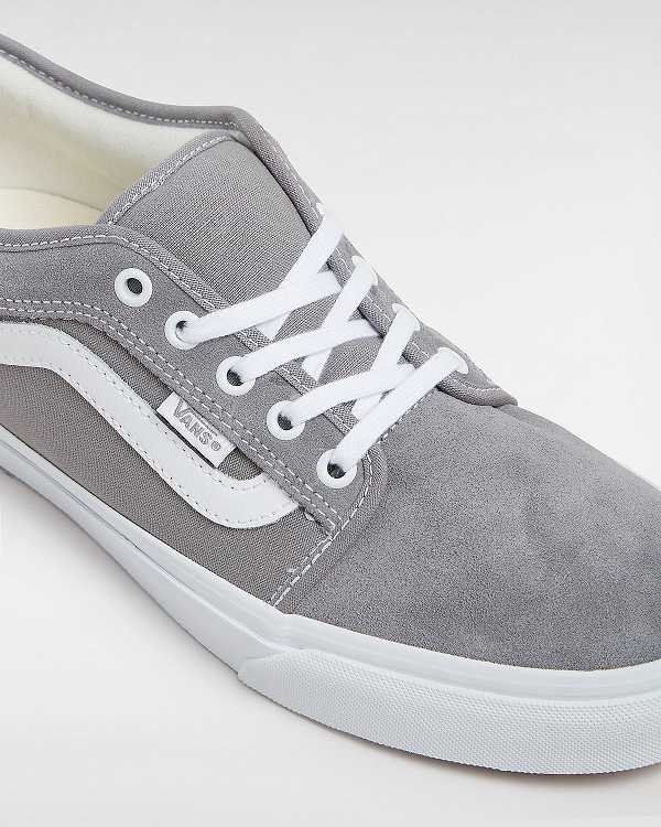 Grey Women Vans Chukka Low Sidestripe Skate Shoes Canada | VN0584123